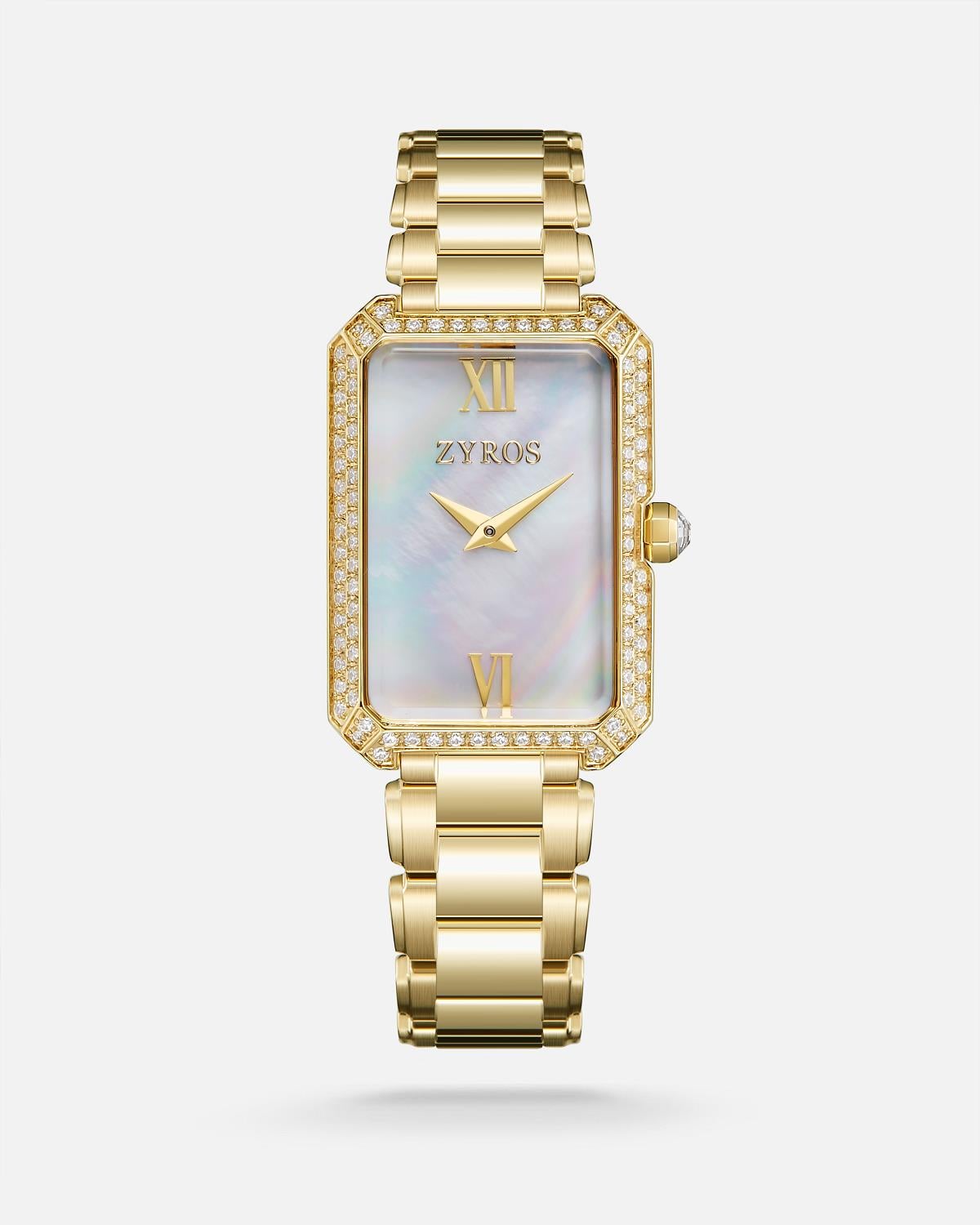 ZYROS Gold Çelik Kordon Kadın Saati 