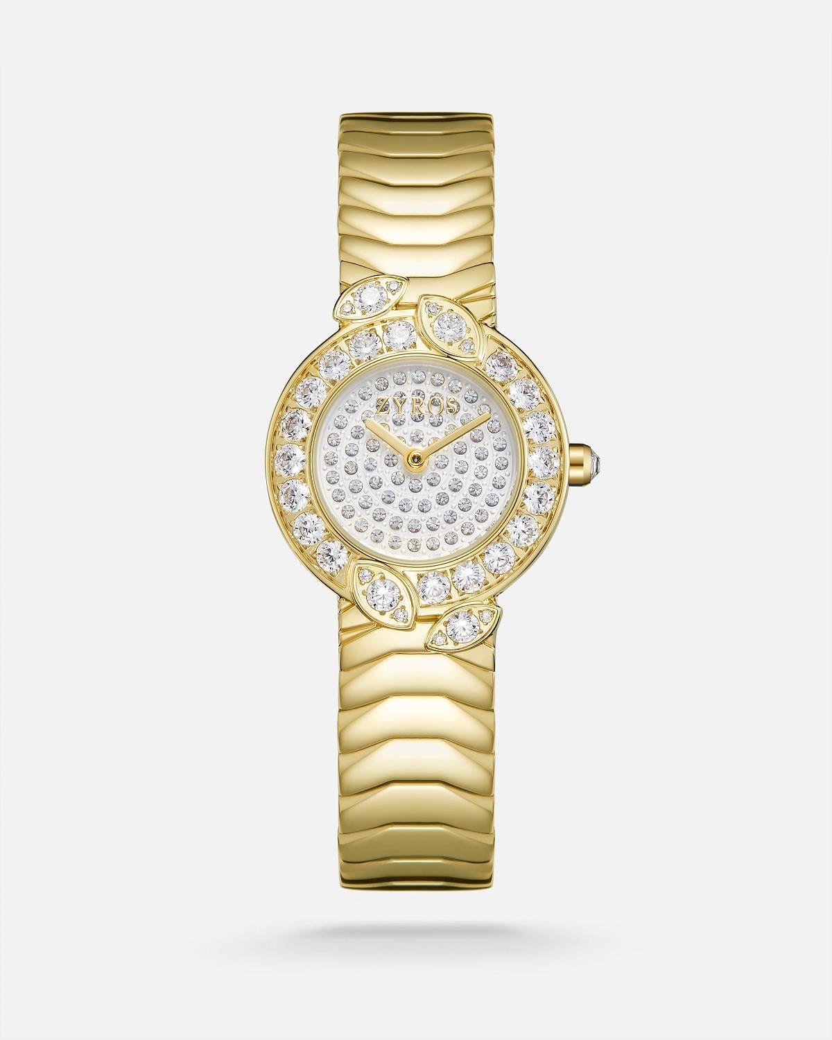 ZYROS Gold Çelik Kordon Kadın Saati 
