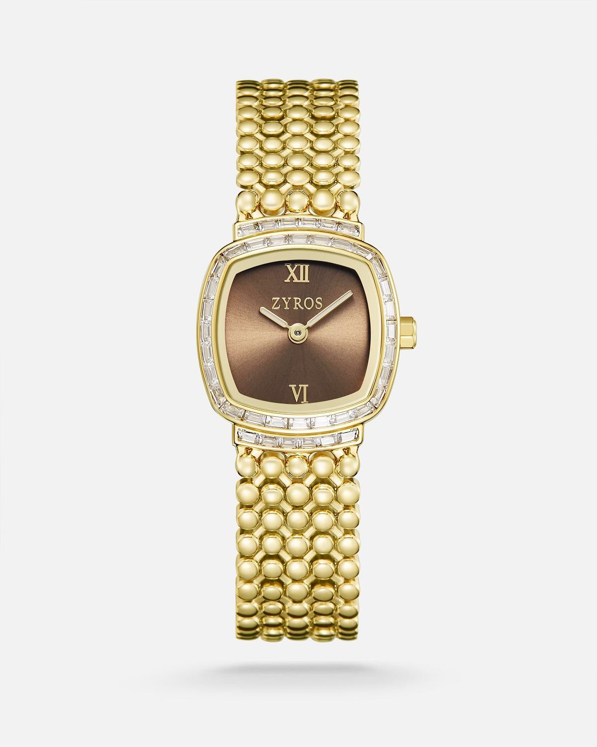 ZYROS Gold Çelik Kordon Kadın Saati 