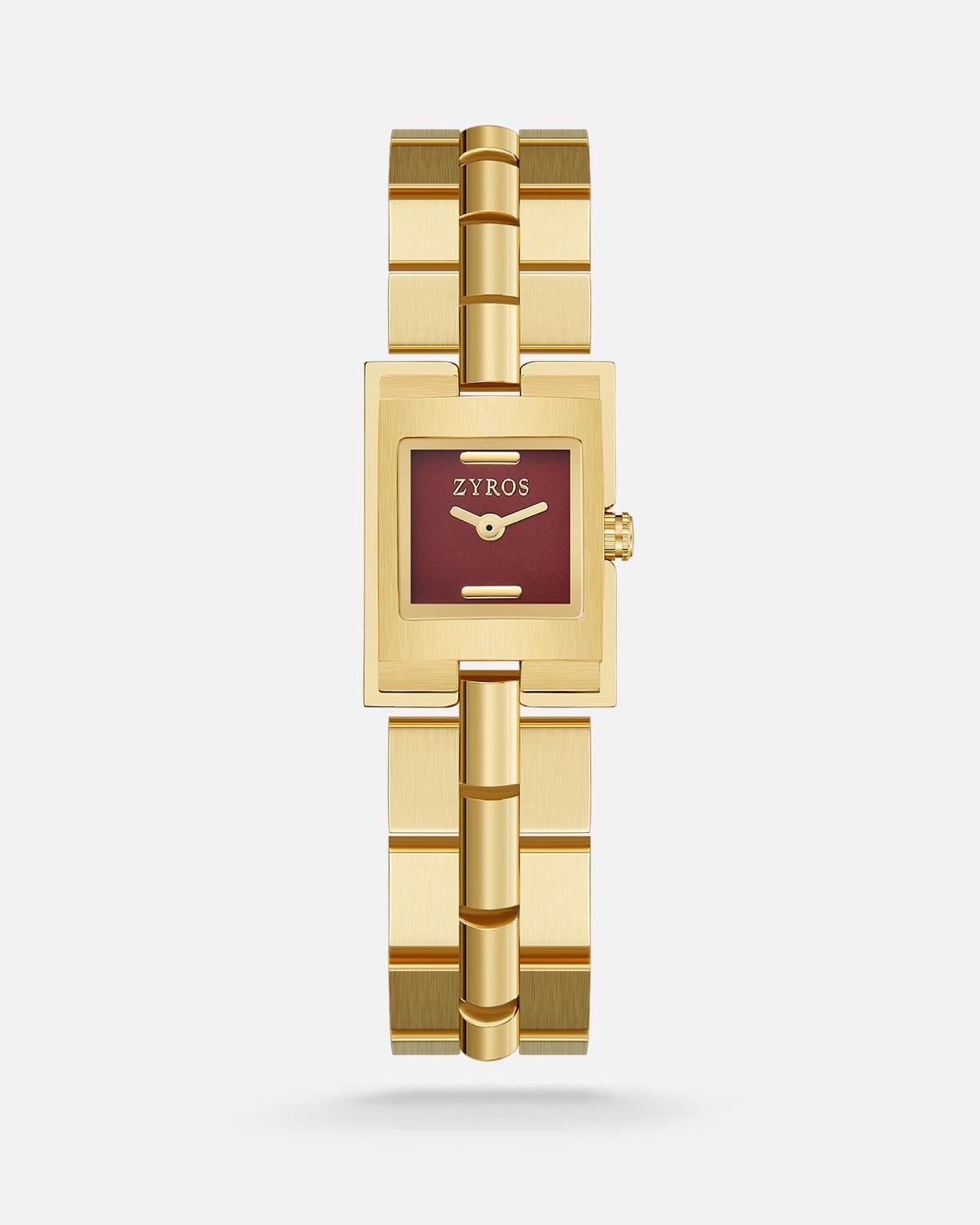 ZYROS Gold Çelik Kordon Kadın Saati