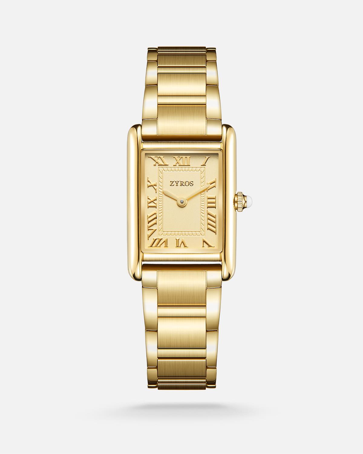 ZYROS Gold Çelik Kordon Kadın Saati