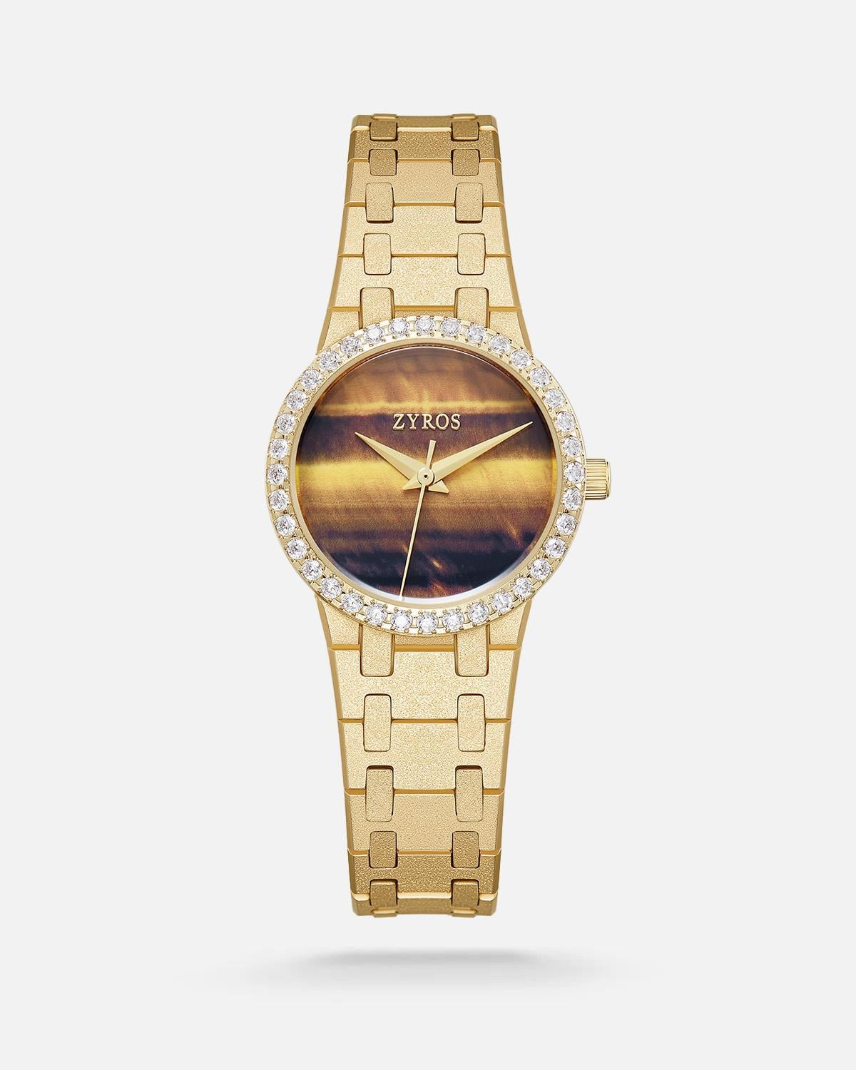 ZYROS Gold Çelik Kordon Kadın Saati