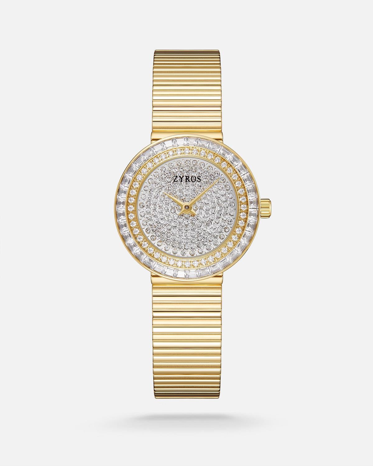 ZYROS Gold Çelik Kordon Kadın Saati