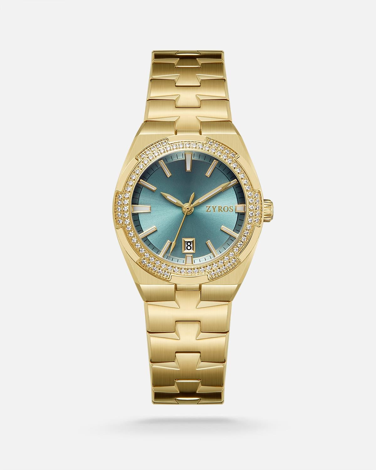 ZYROS Gold Çelik Kordon Kadın Saati