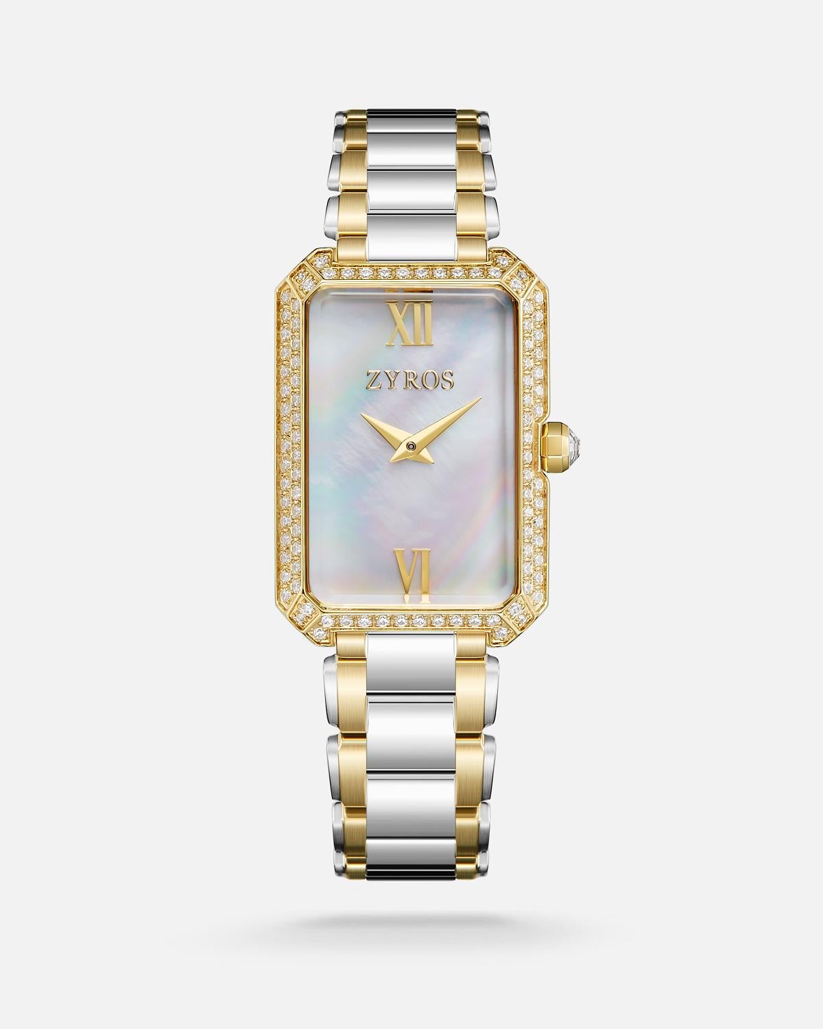 ZYROS Gold&Silver Çelik Kordon Kadın Saati 