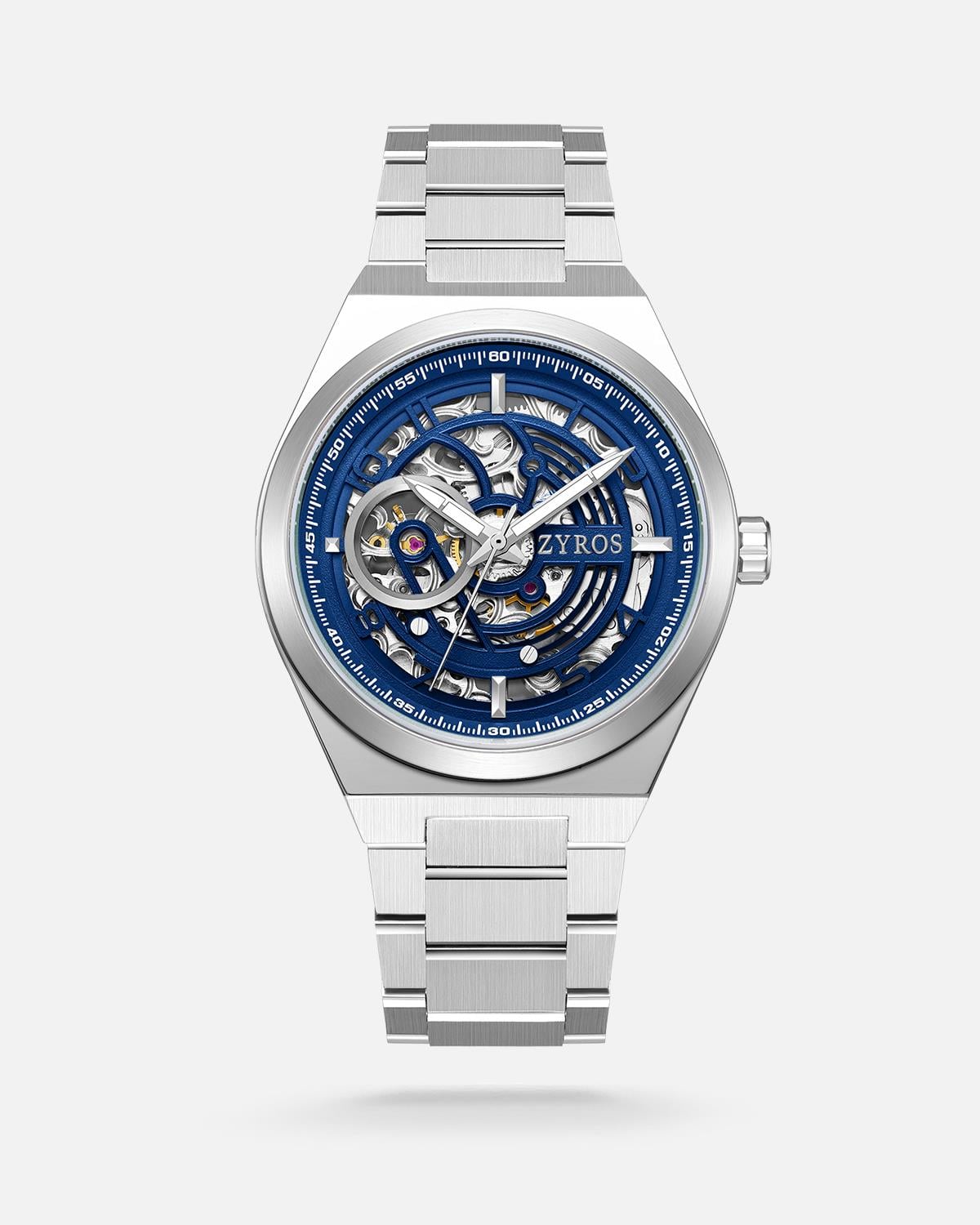 Zyros Gümüş Çelik Kordon Automatic Erkek Kol Saati