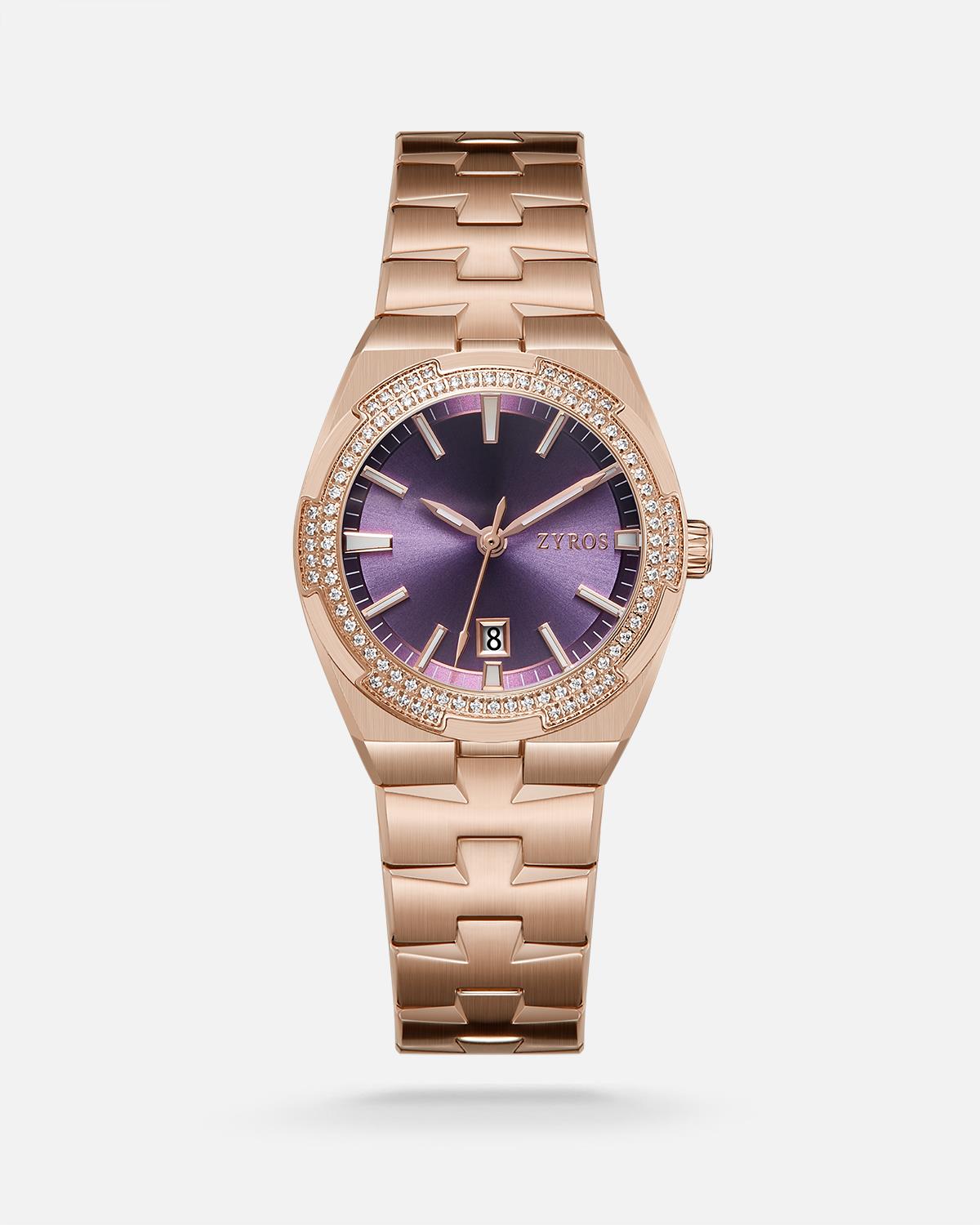 ZYROS Rose Çelik Kordon Kadın Saati