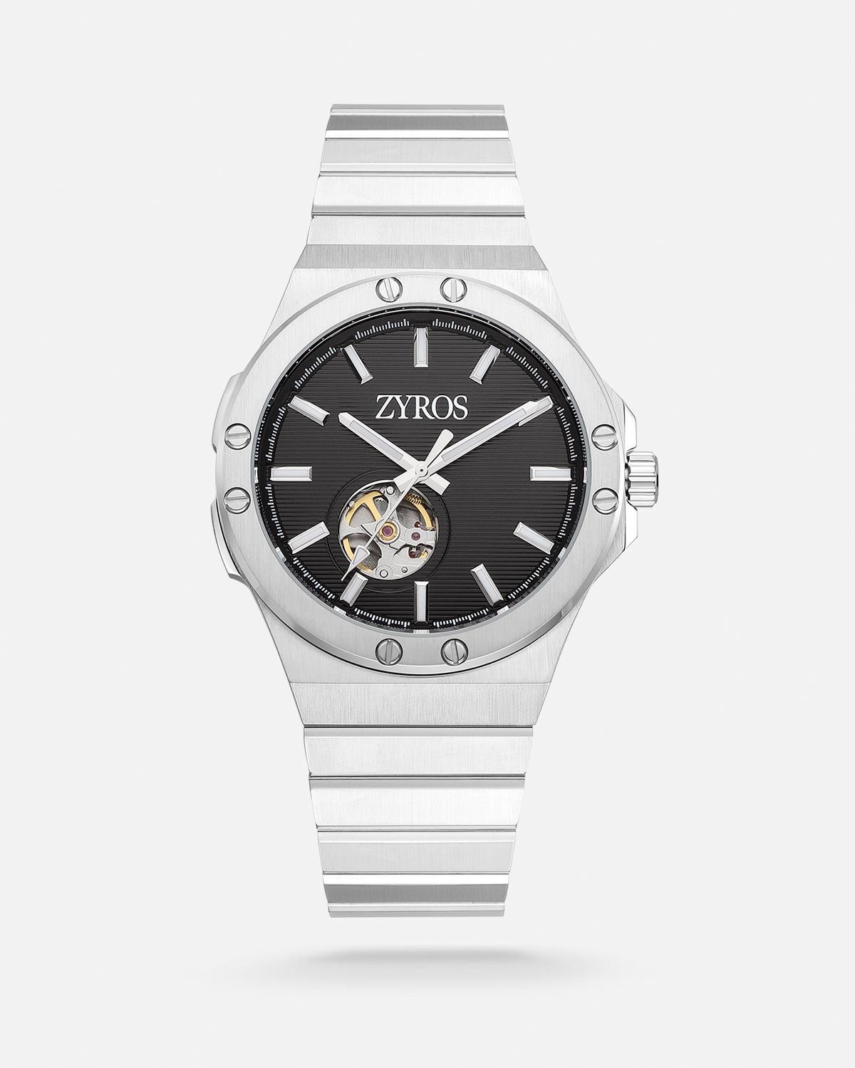 ZYROS Silver Çelik  Kordon Automatic Erkek Saati 