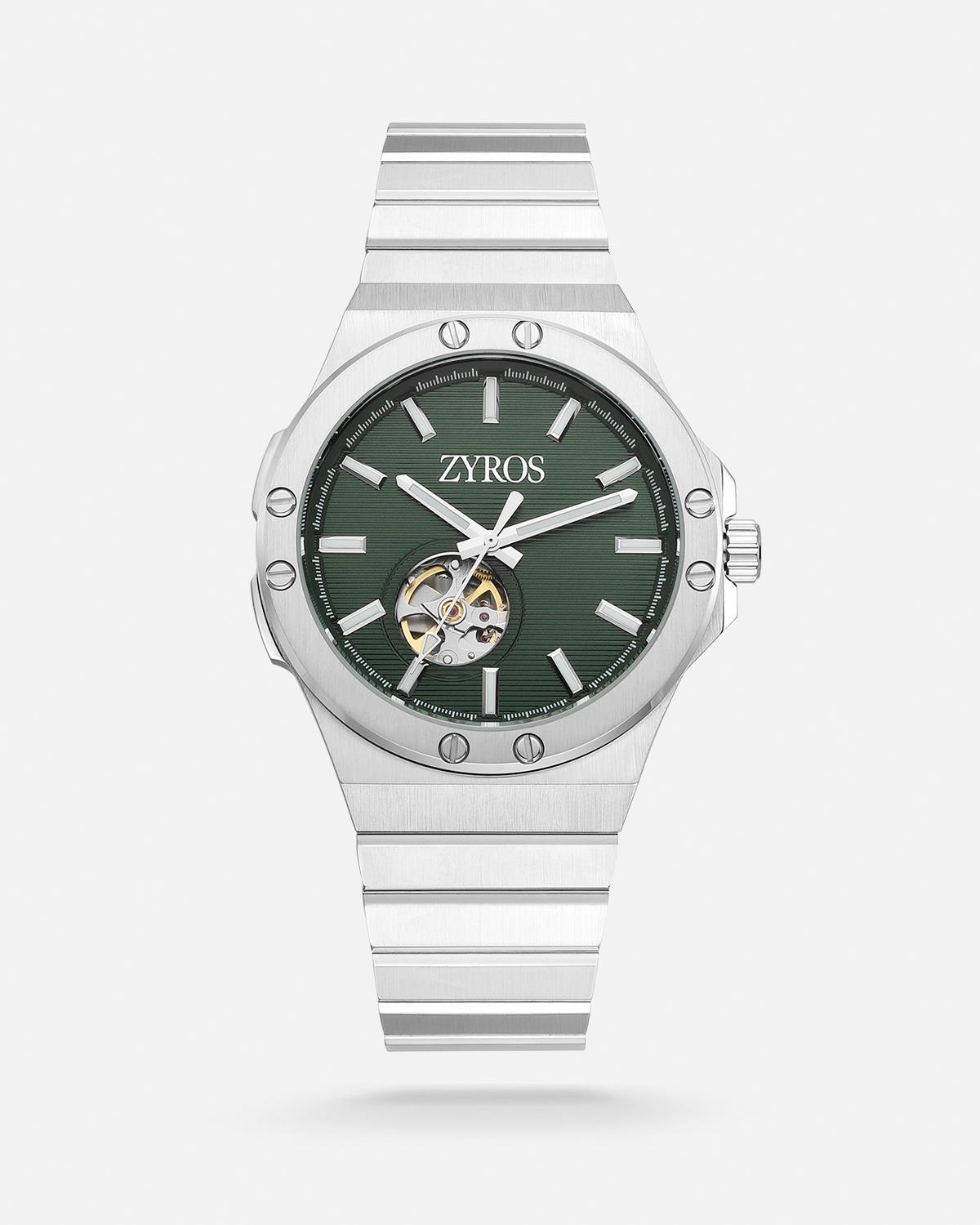 ZYROS Silver Çelik  Kordon Automatic Erkek Saati 