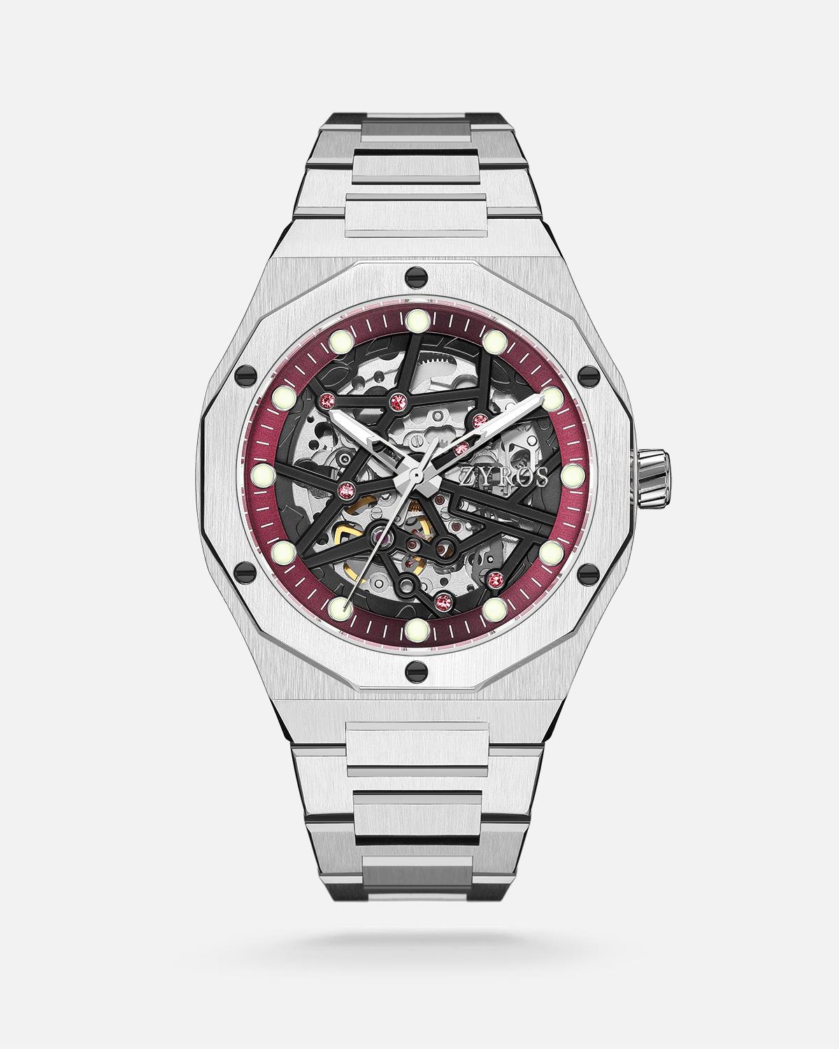 ZYROS Silver Çelik Kordon Automatic Erkek Saati