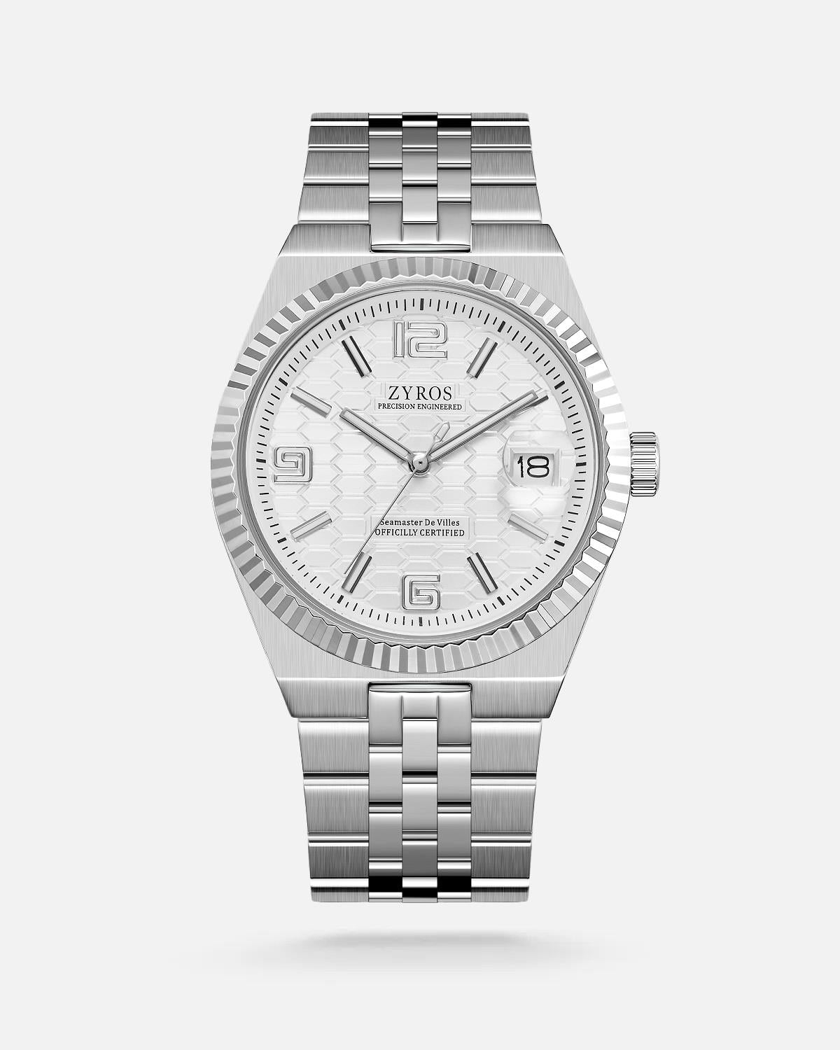 ZYROS Silver Çelik Kordon Exclusive Erkek Saati