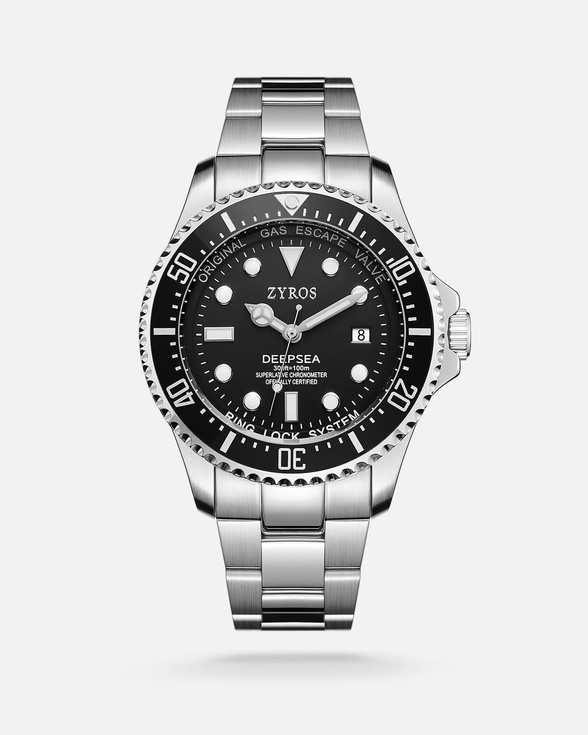 ZYROS Silver Çelik Kordon Exclusive Erkek Saati