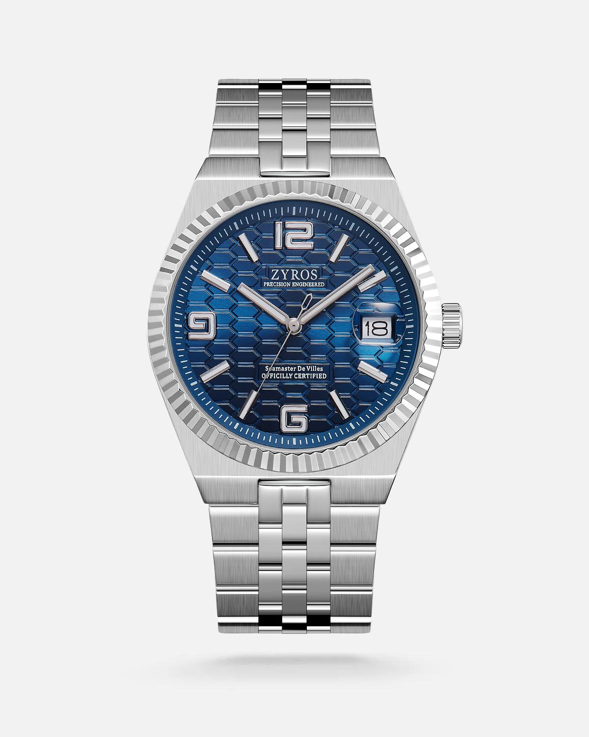 ZYROS Silver Çelik Kordon Exclusive Erkek Saati