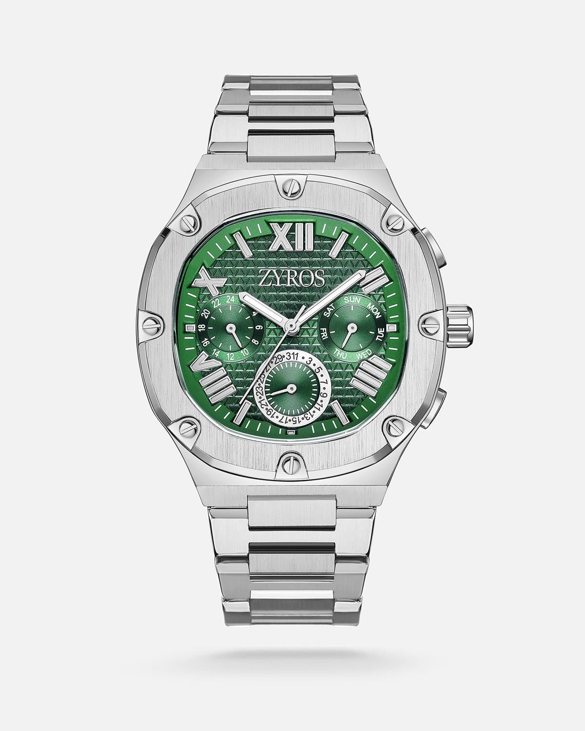 ZYROS Silver Çelik Kordon Exclusive Erkek Saati 