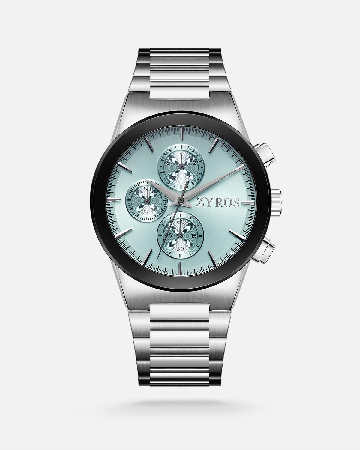 ZYROS Silver Çelik Kordon Exclusive Erkek Saati