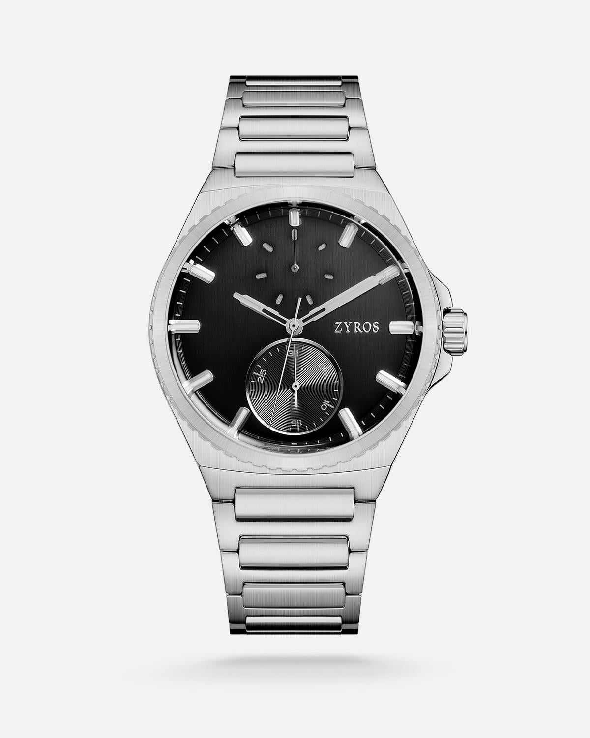 ZYROS Silver Çelik Kordon Exclusive Erkek Saati