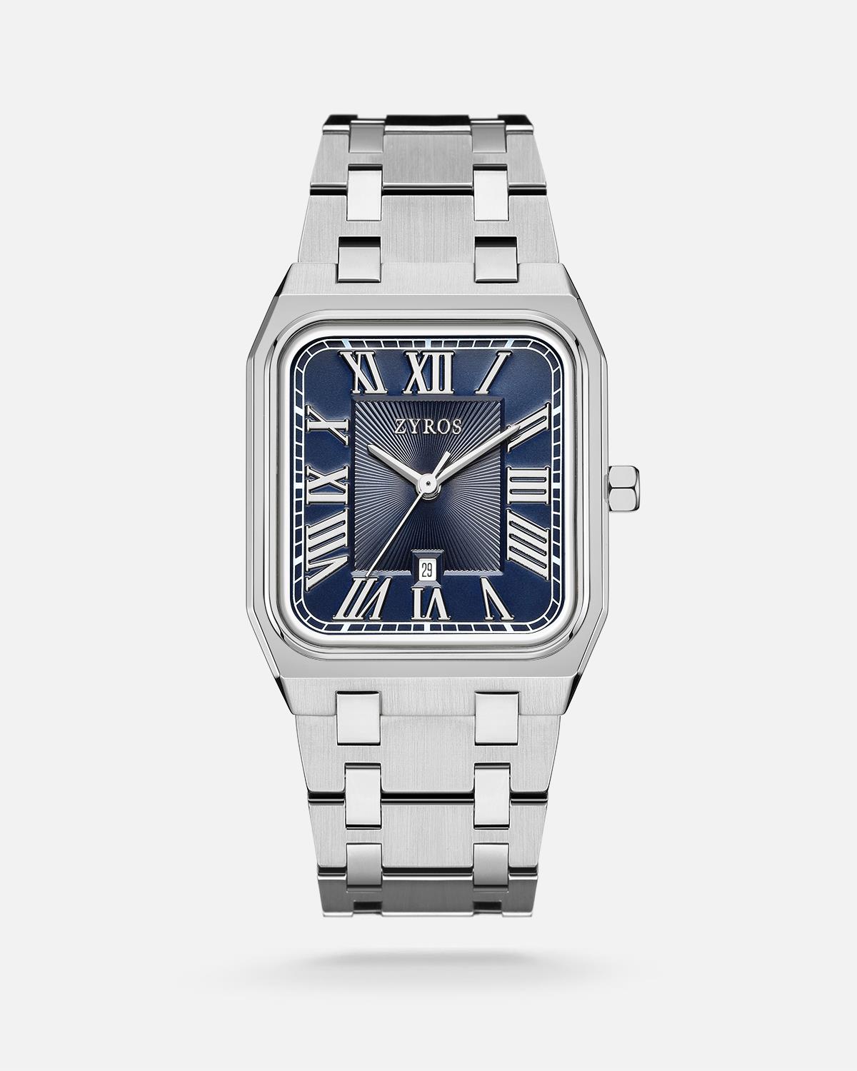 ZYROS Silver Çelik Kordon Exclusive Erkek Saati