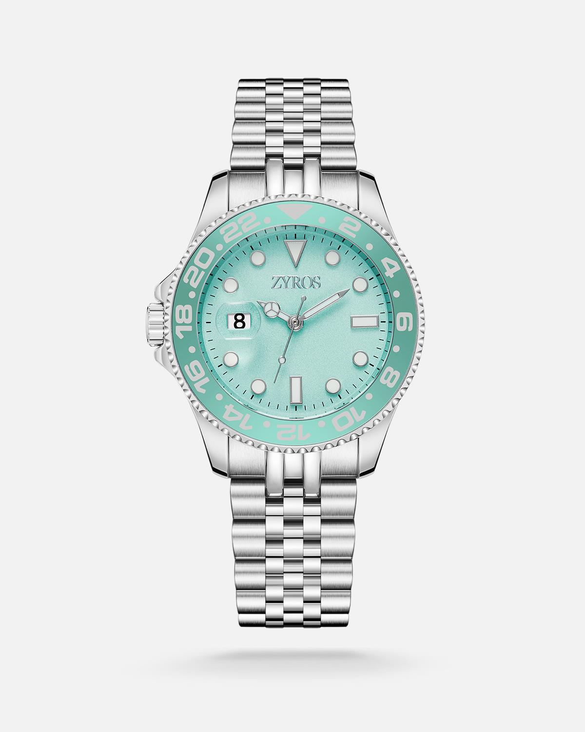 ZYROS Silver Çelik Kordon Kadın Saati 