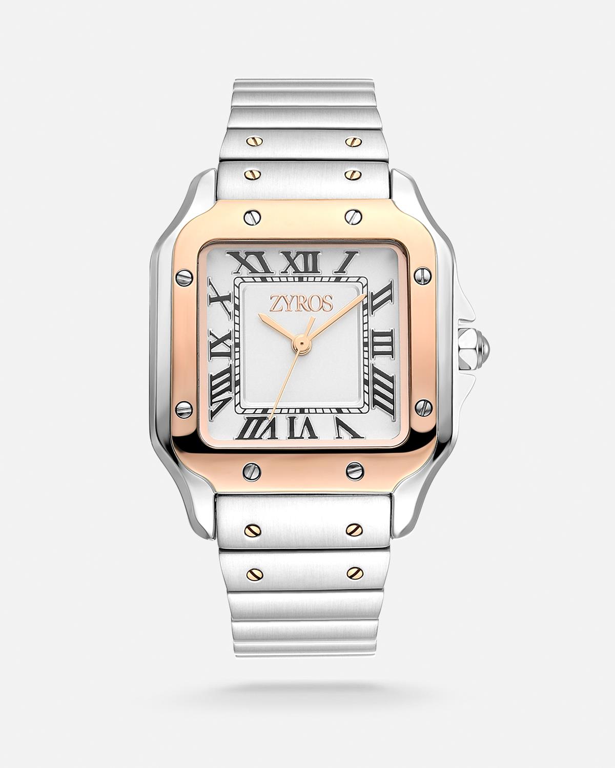 ZYROS Silver Çelik Kordon Kadın Saati 