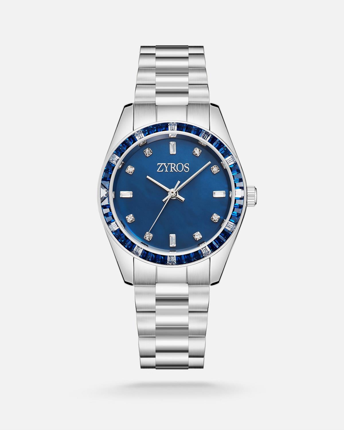 ZYROS Silver Çelik Kordon Kadın Saati 