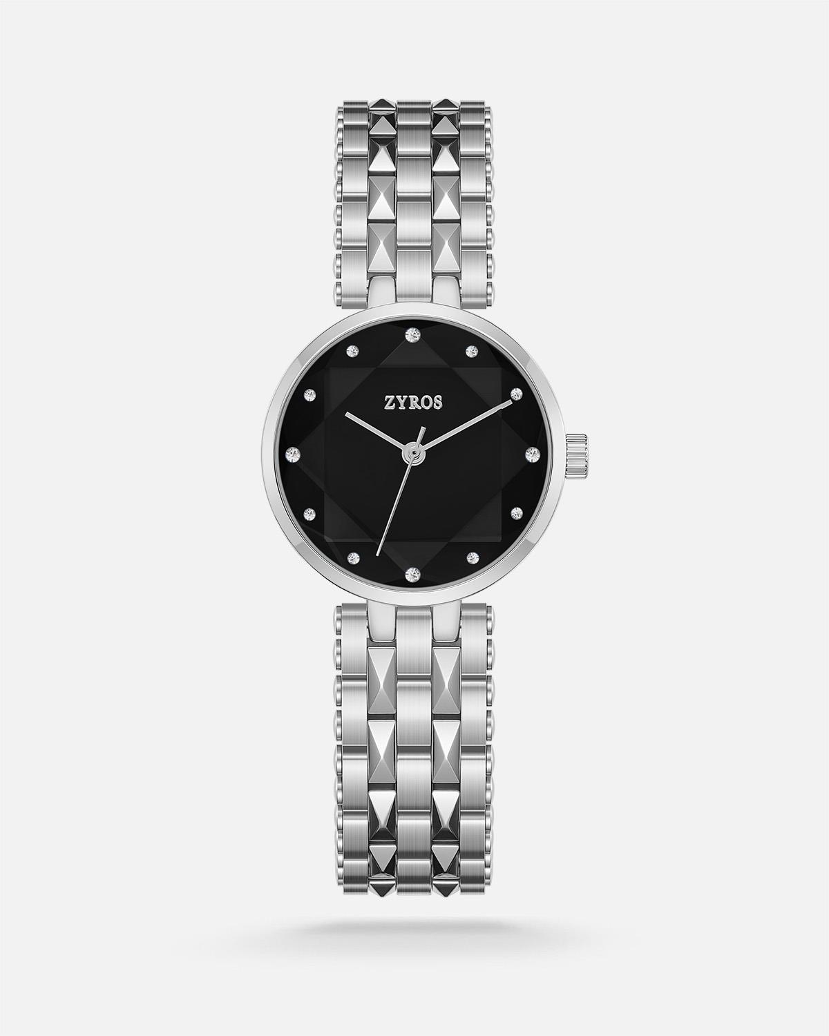 ZYROS Silver Çelik Kordon Kadın Saati