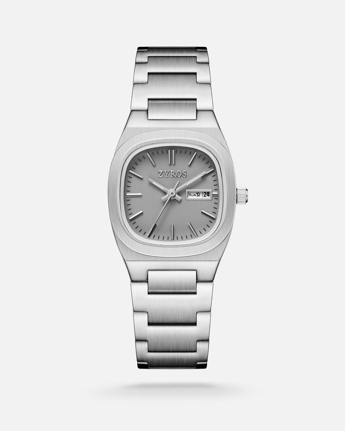 ZYROS Silver Çelik Kordon Kadın Saati