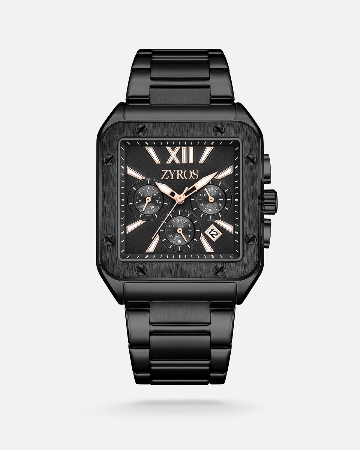 ZYROS Silver Çelik Kordon Premium Erkek Saati 