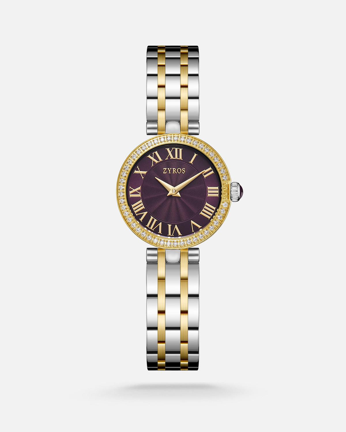 ZYROS Silver / Gold Çelik Kordon Kadın Saati