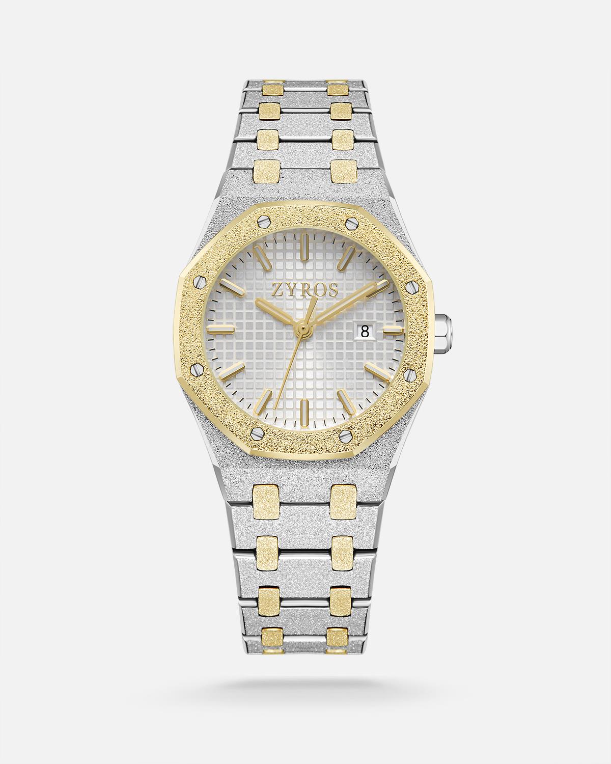 ZYROS Silver / Gold Çelik Kordon Kadın Saati 