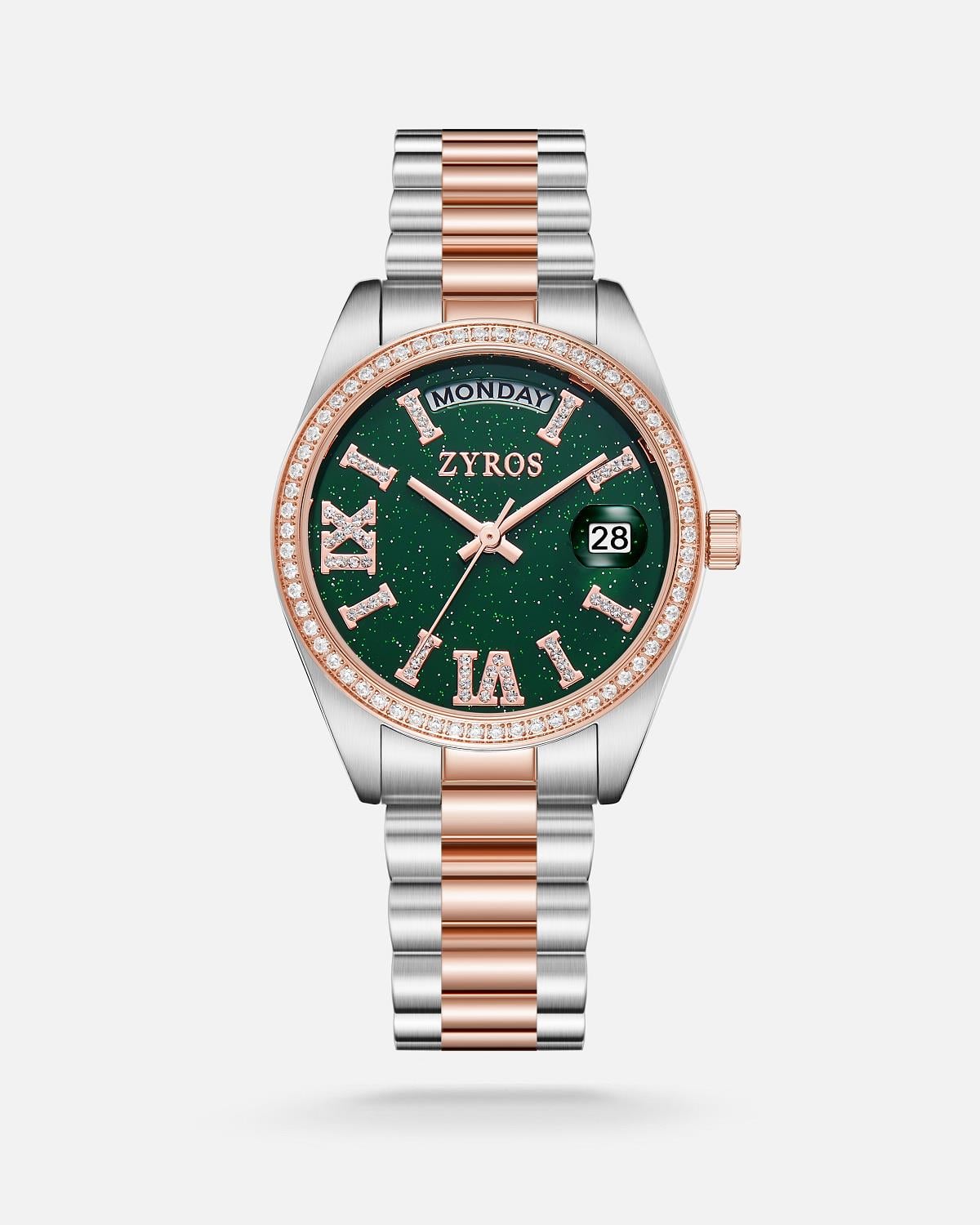 ZYROS Silver / Rose  Çelik Kordon Kadın Saati 