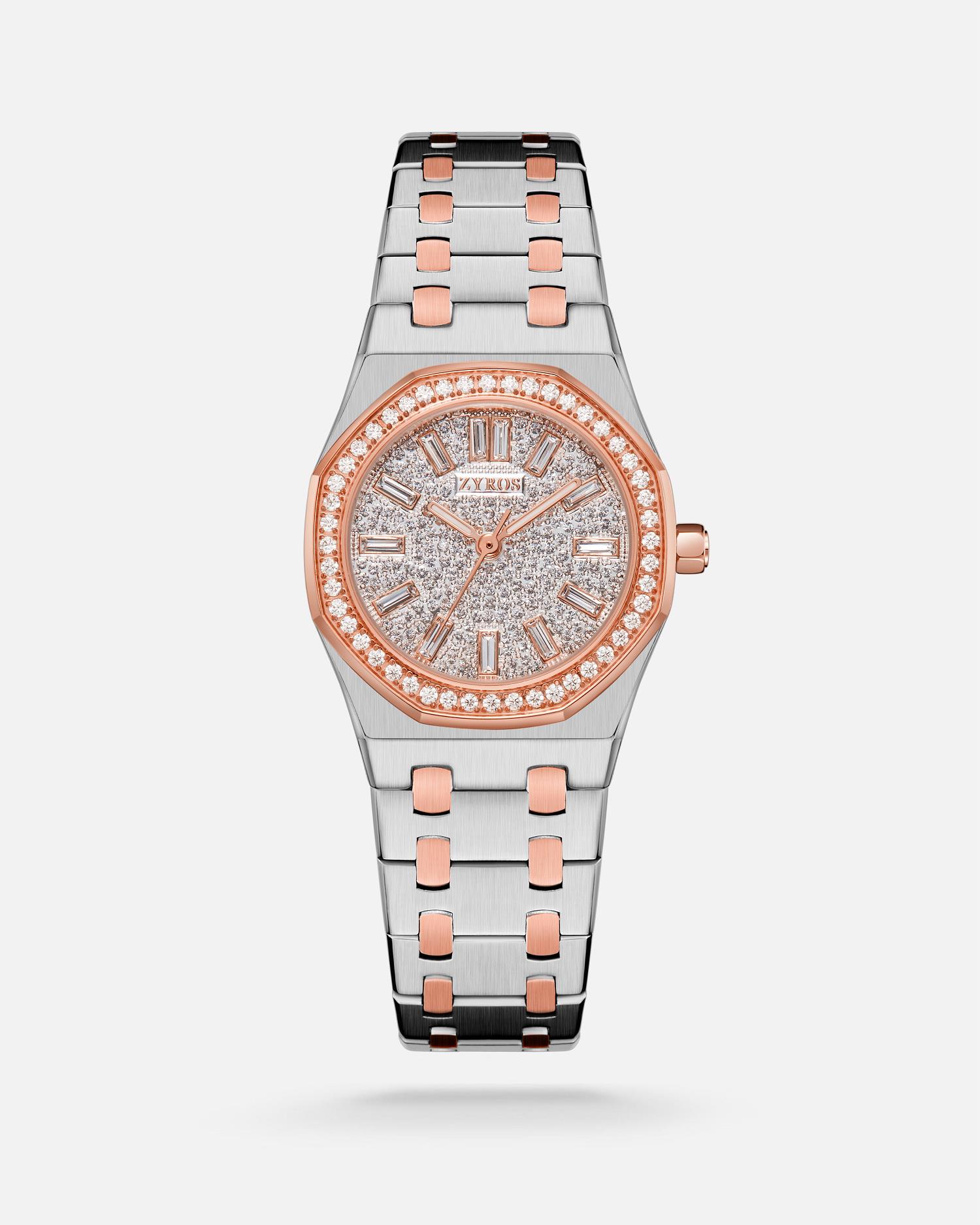 ZYROS Silver / Rose Çelik Kordon Kadın Saati