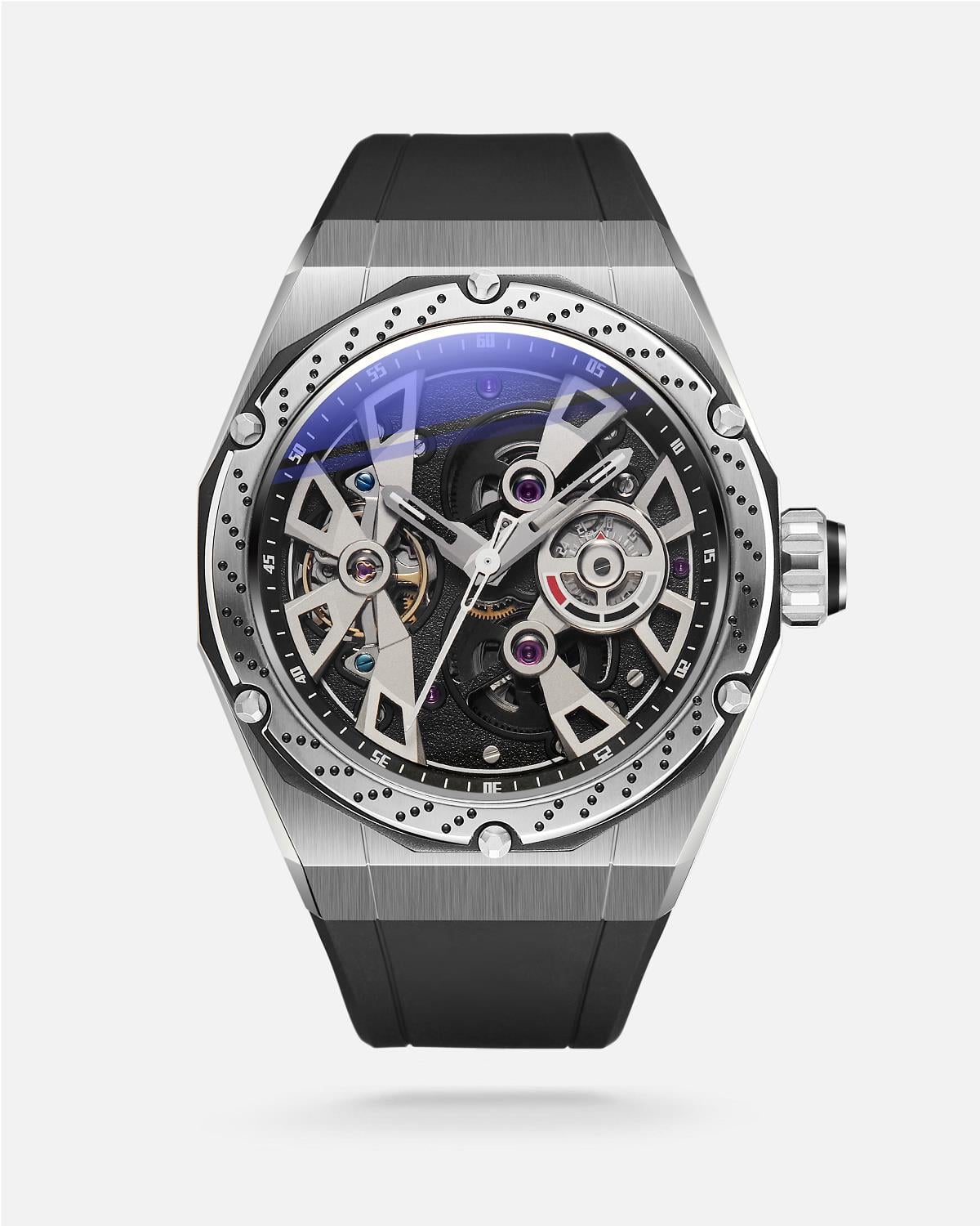 Zyros Siyah Silikon Kordon Automatic Erkek Kol Saati 