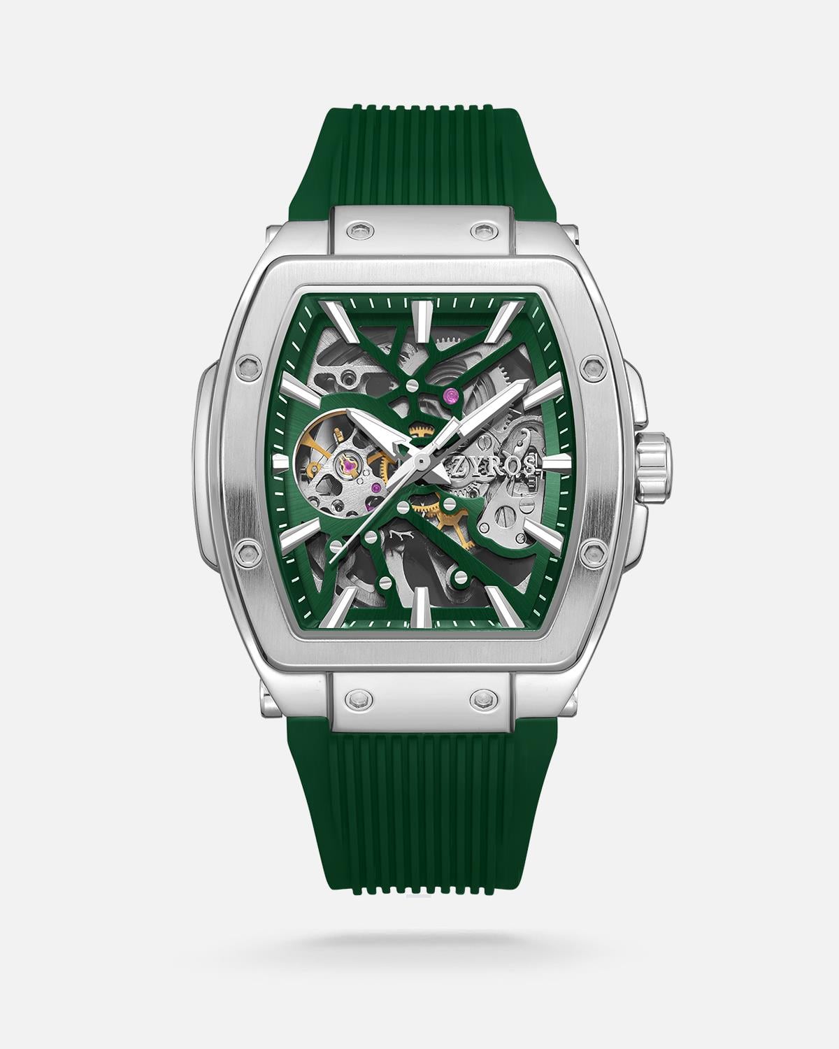 Zyros Yeşil Silikon Kordon Automatic Erkek Kol Saati