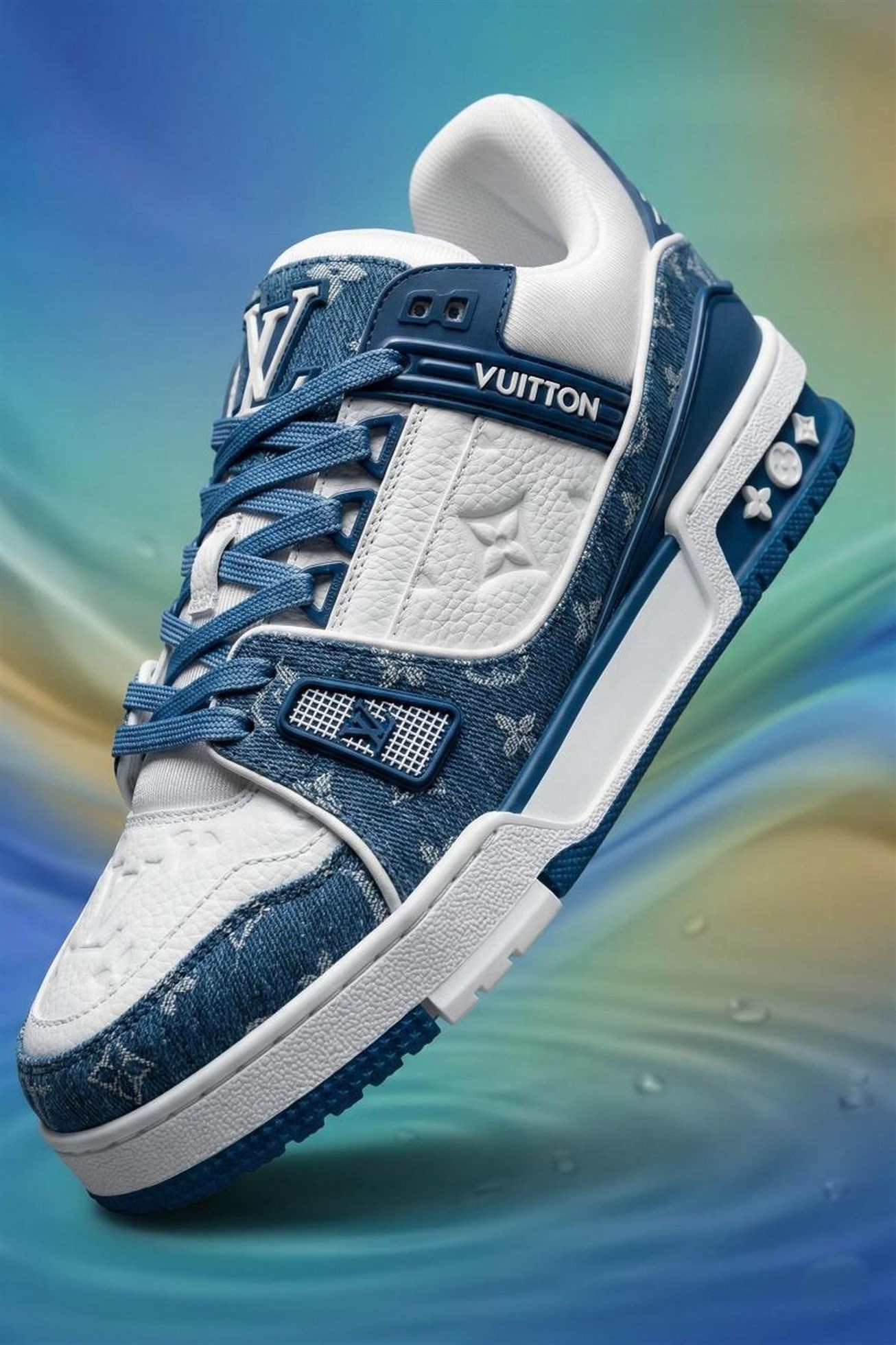 Lacivert Beyaz Unisex Spor Ayakkabı