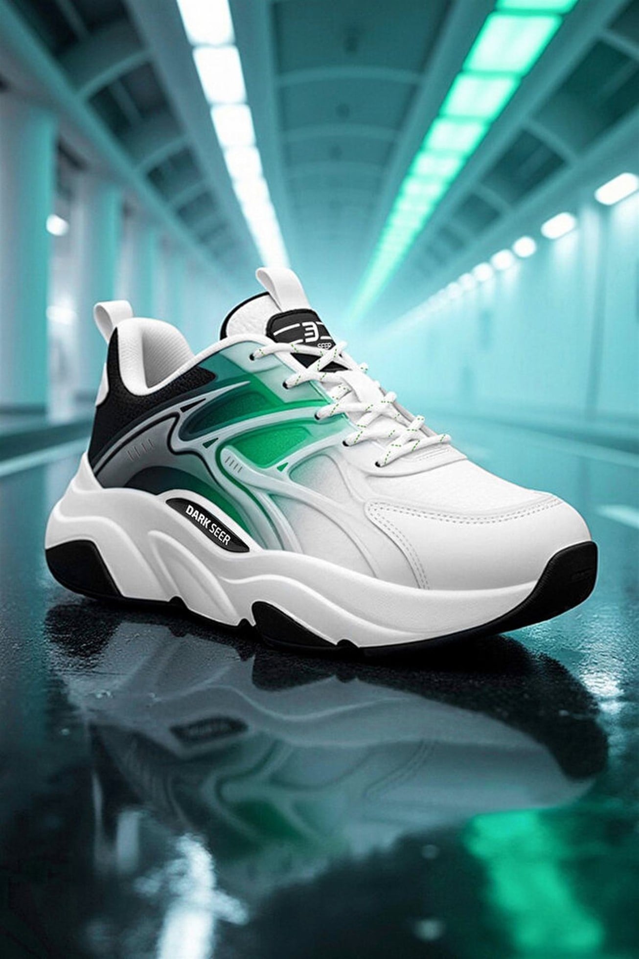 Yeşil Beyaz Unisex Spor Ayakkabı