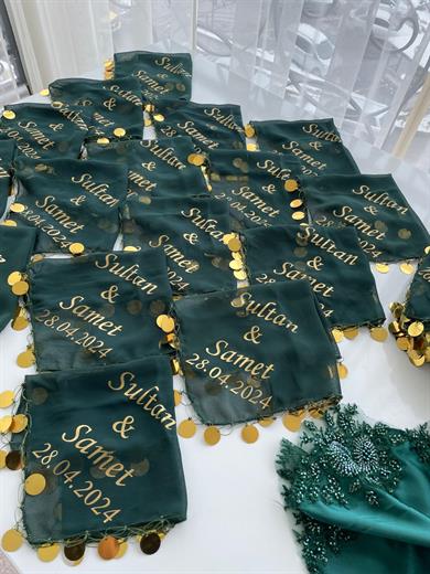 10 ADET İSİM BASKILI MENDİL