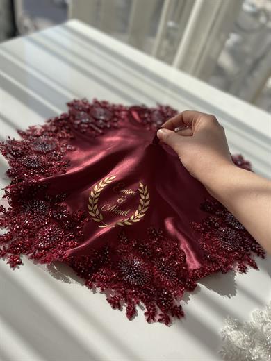 BASKILI VİP GELİN MENDİLİ 