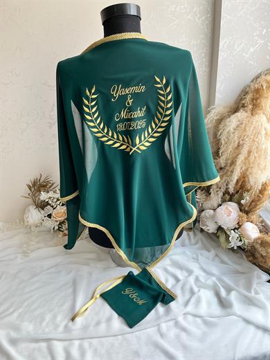 Nakışlı damat örtüsü & eldiveni