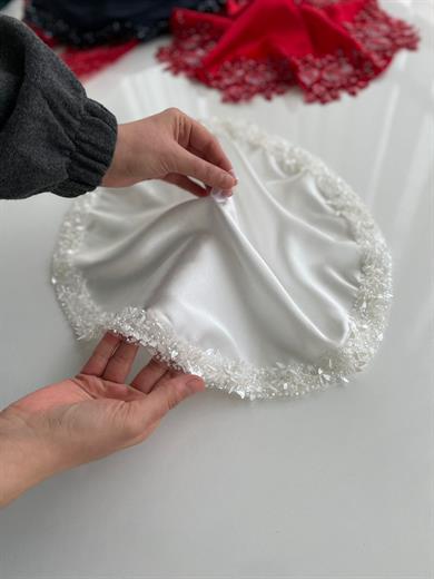 SHİNY GELİN MENDİLİ BEYAZ