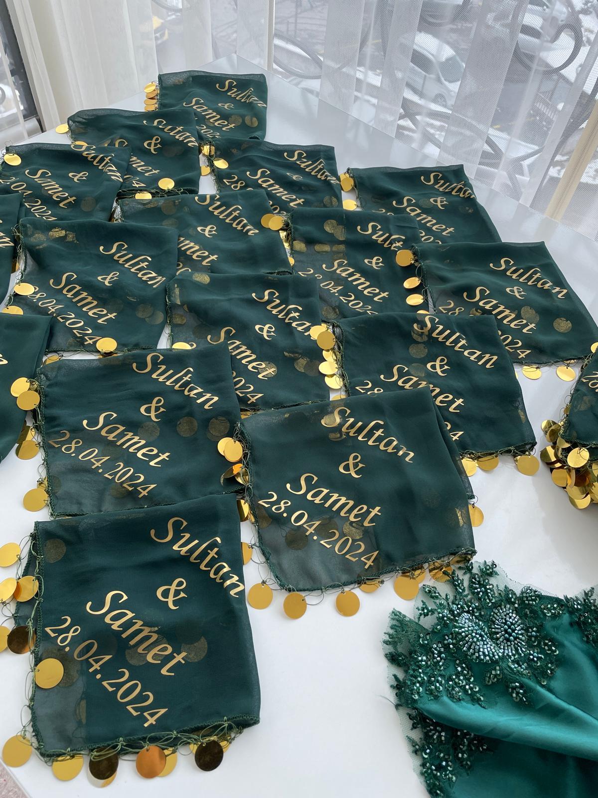 10 ADET İSİM BASKILI MENDİL