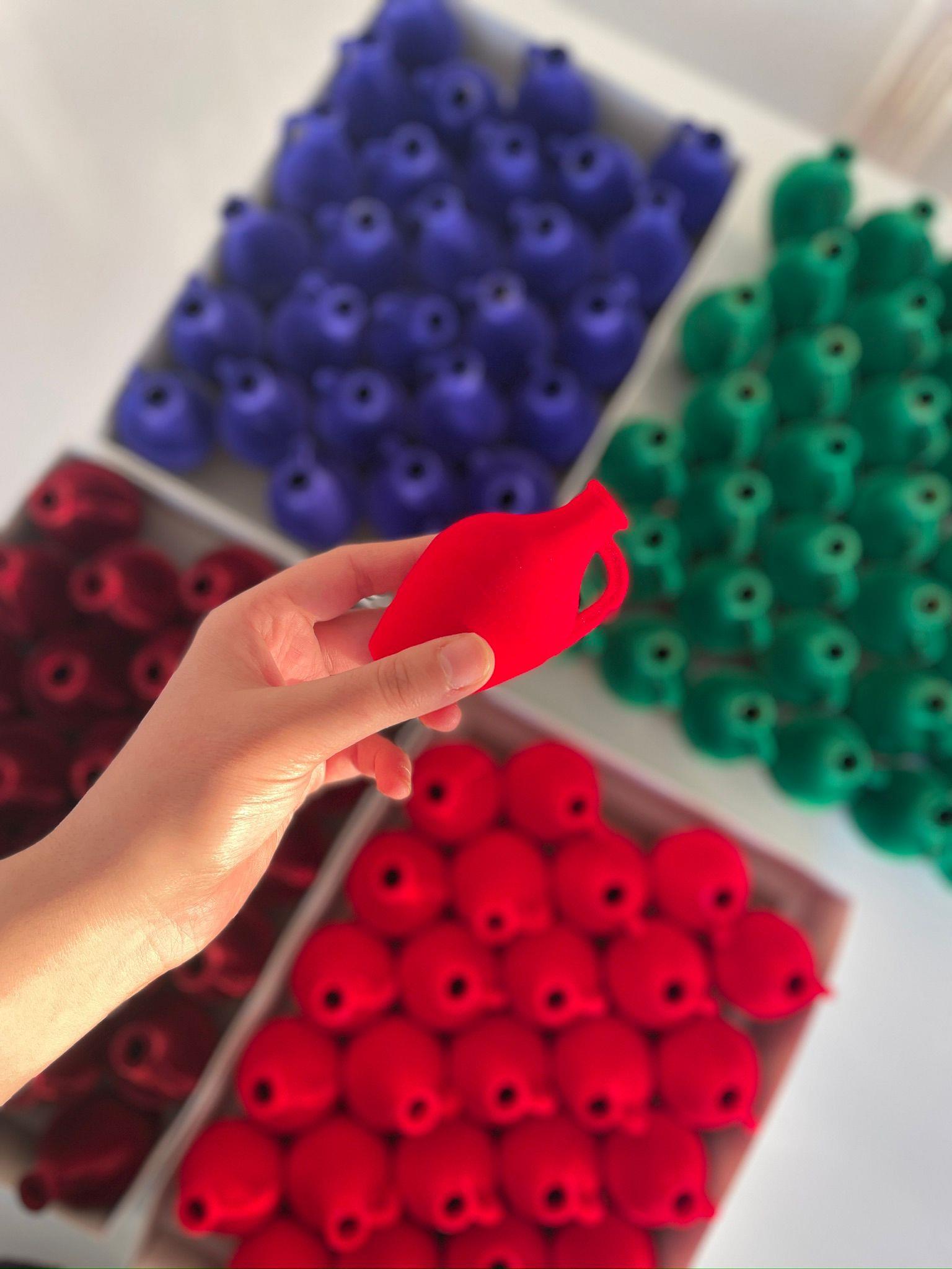 KIRMIZI HEDİYELİK KINA TESTİSİ 50 ADET