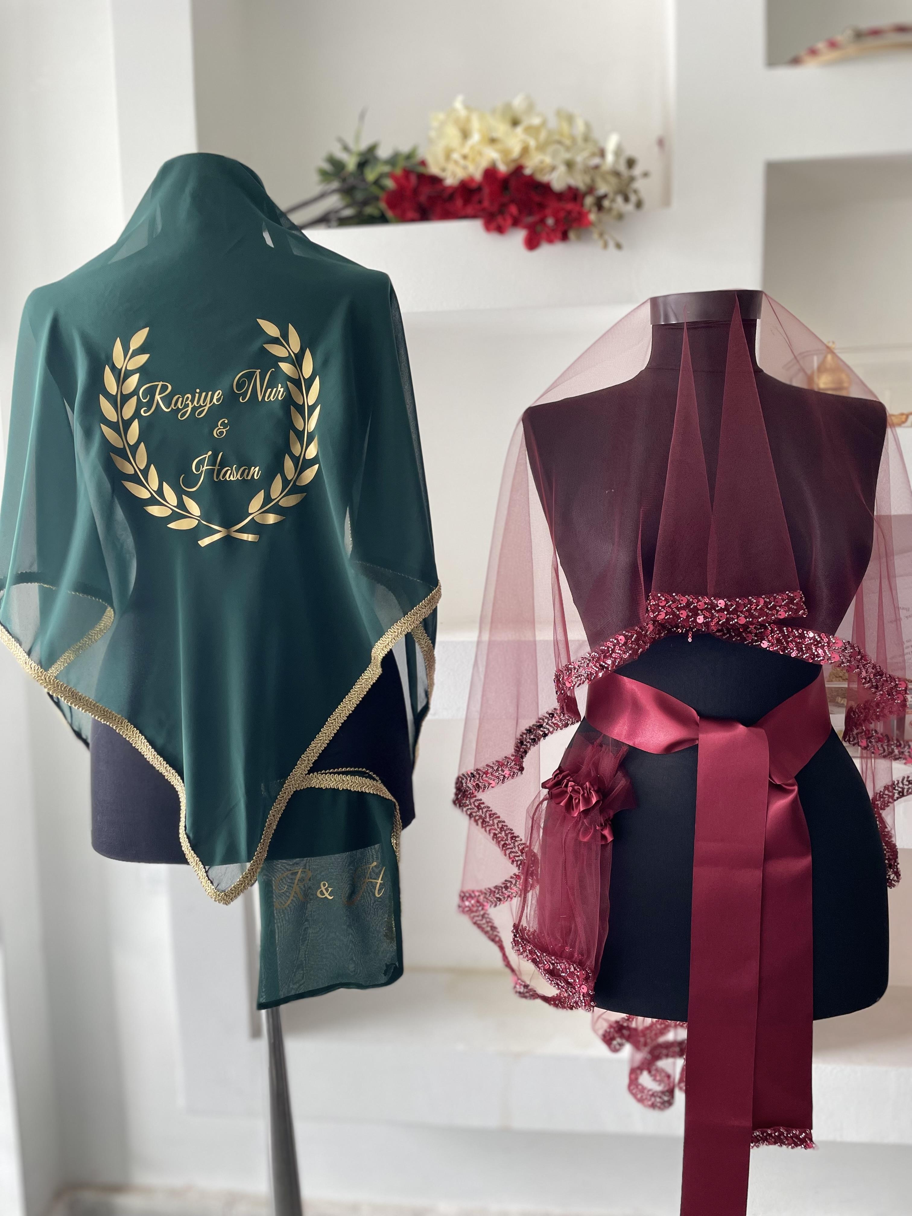 Peri Duvak Seti ve İsimli Damat Şalı