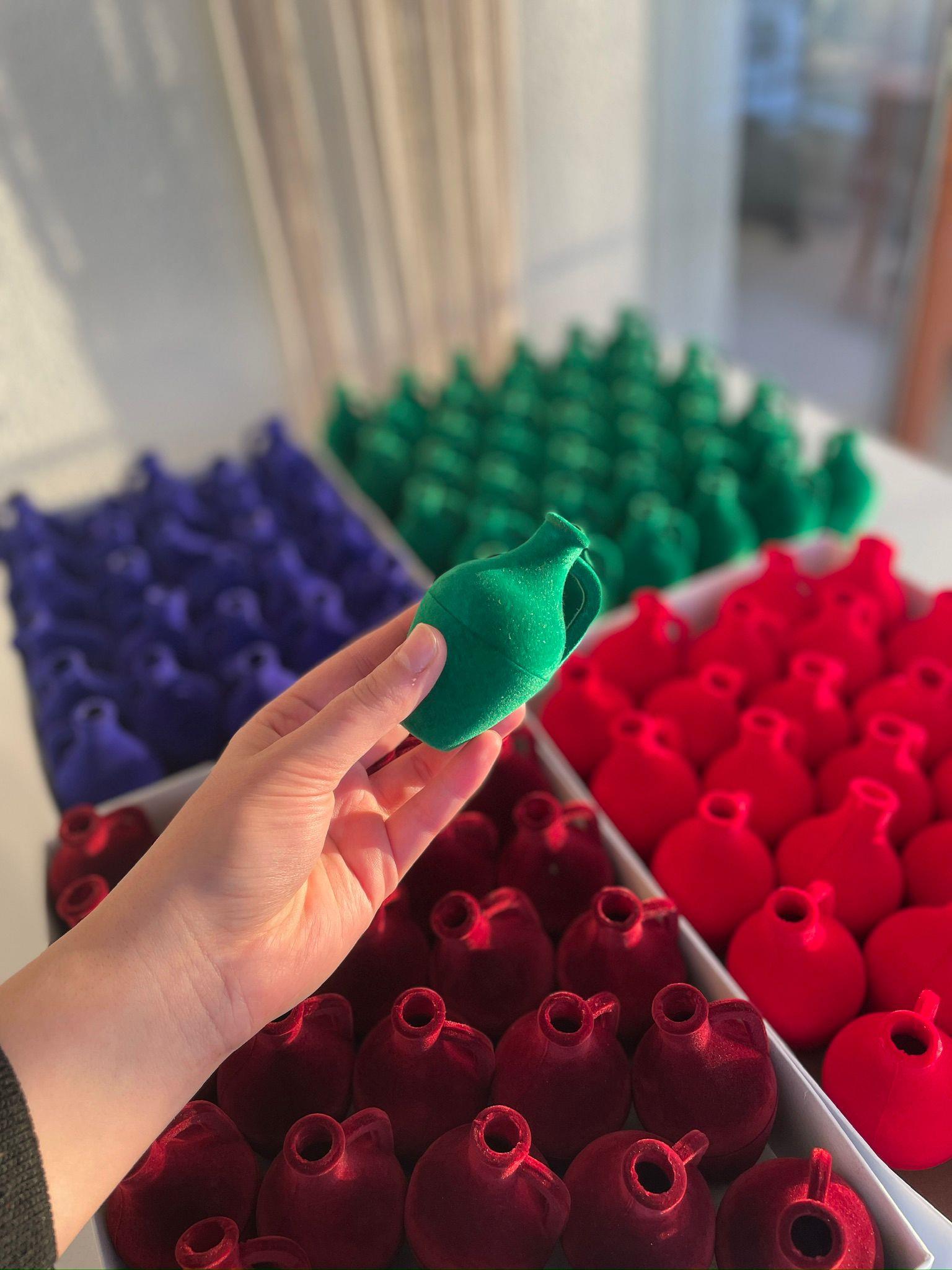 YEŞİL HEDİYELİK KINA TESTİSİ 50 ADET