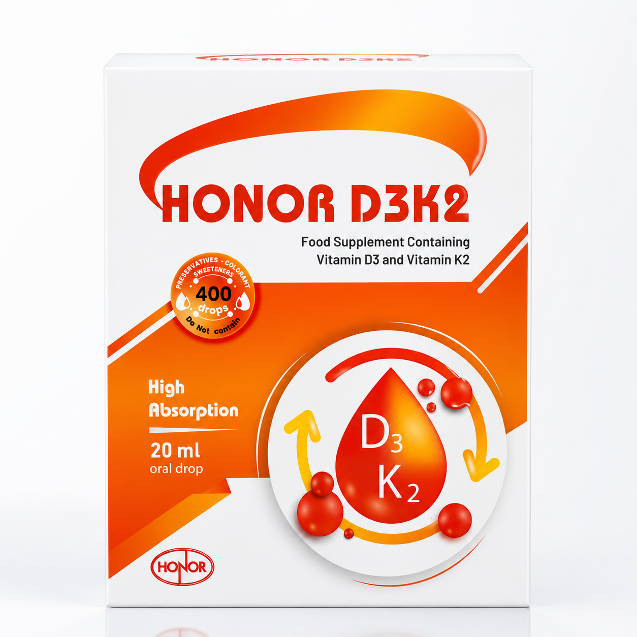 NGLIVE HONOR D3 K2 (20 ML. DAMLA)