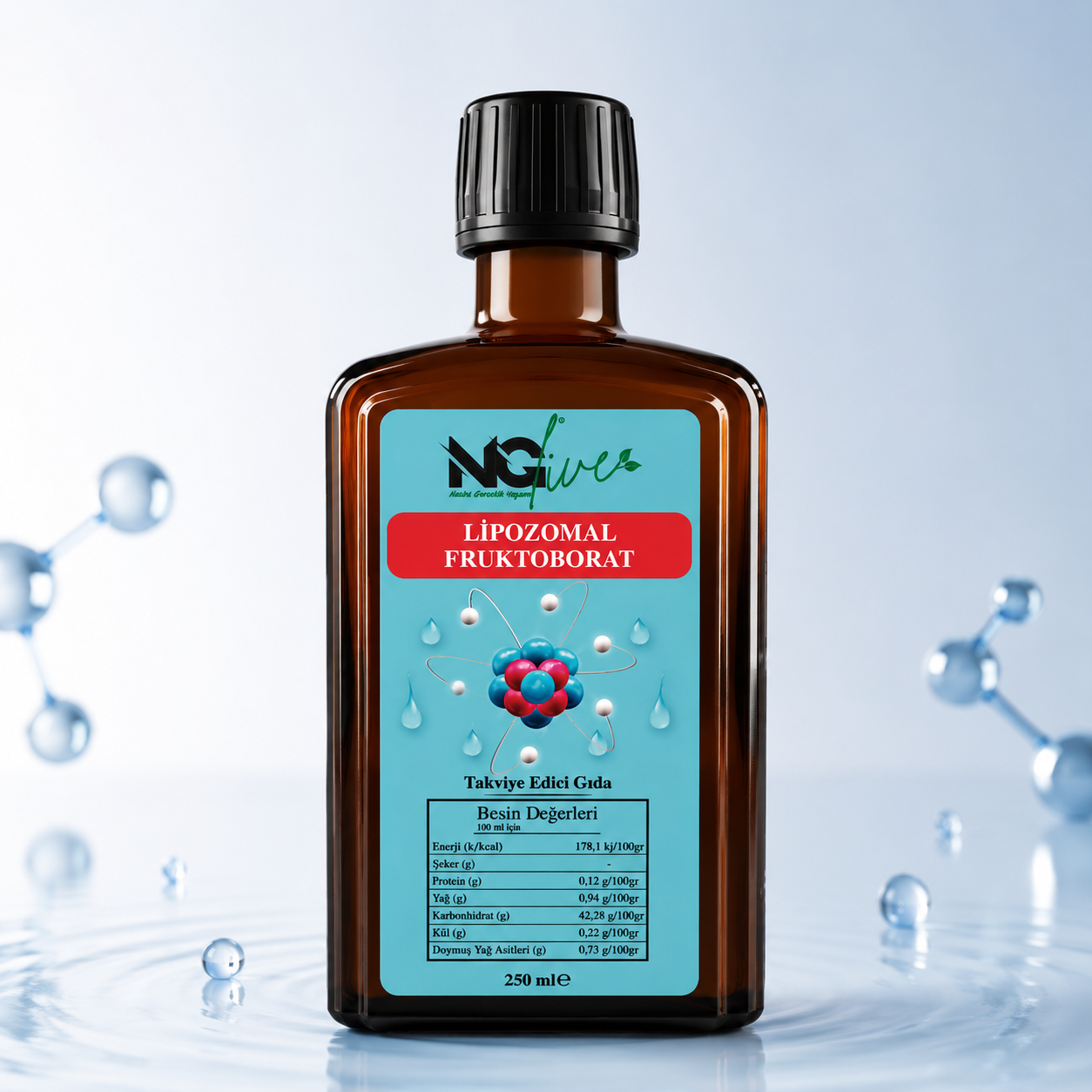 NGLive Lipozomal Fruktoborat Bitkisel 250 cc 