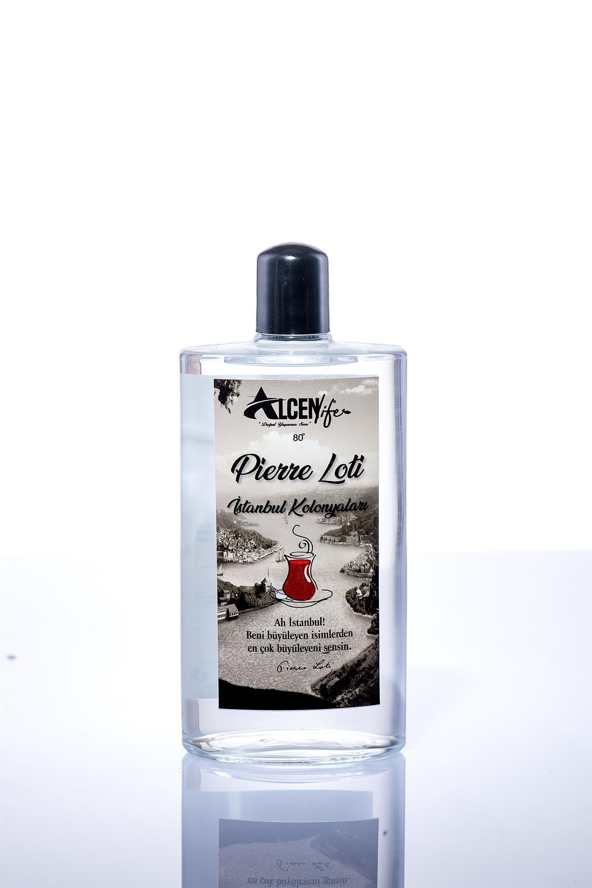 Alcenlife Cam Şişe Doğal İstanbul Kolonyaları (Pierre Loti) 250 ML.