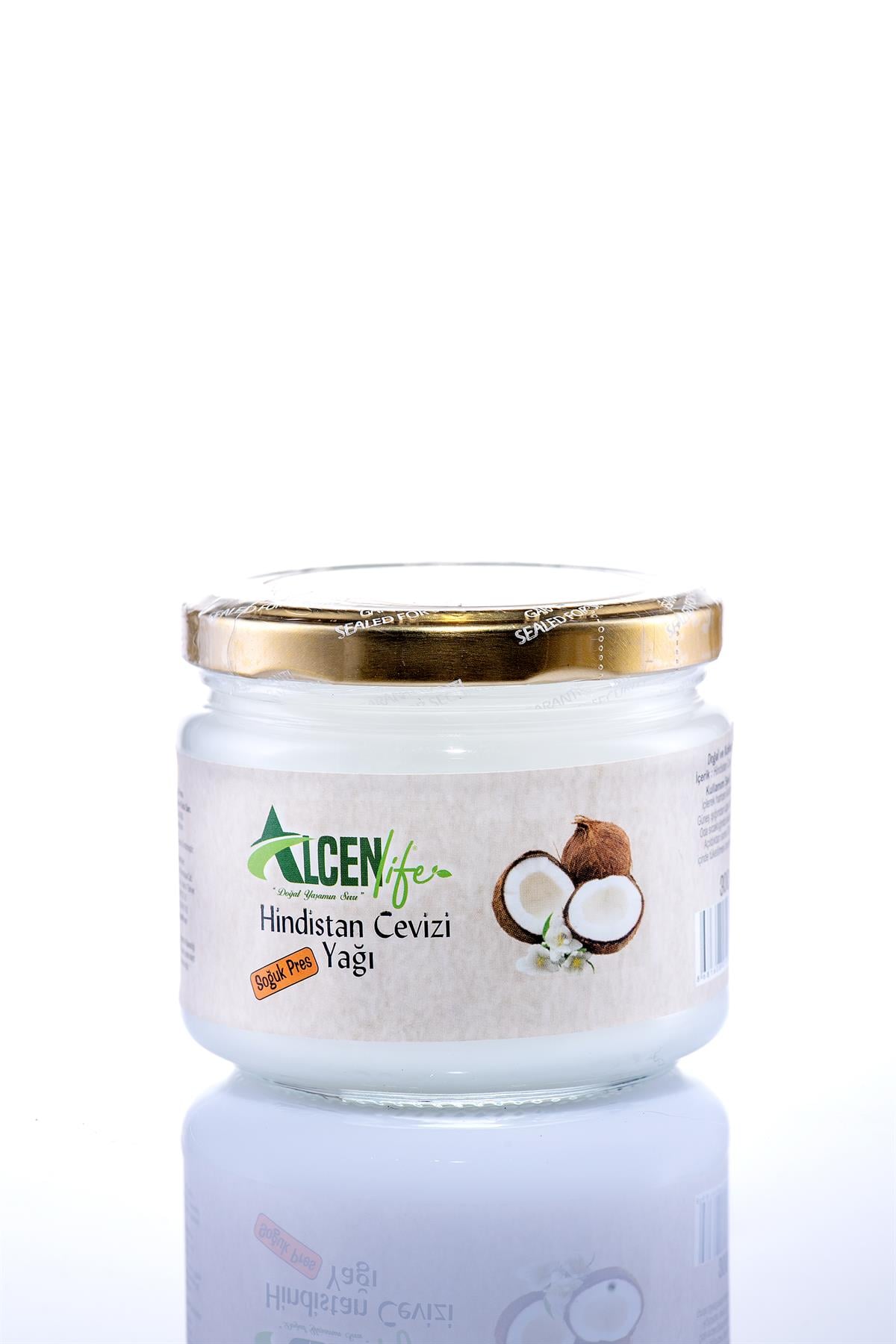 Alcenlife Hindistan Cevizi Yağı 300 ML. Doğal Soğuk Sıkım