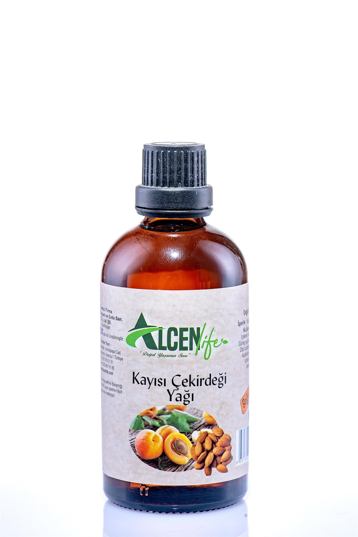 Alcenlife Kayısı Çekirdeği Yağı 100 ML. Doğal Soğuk Sıkım