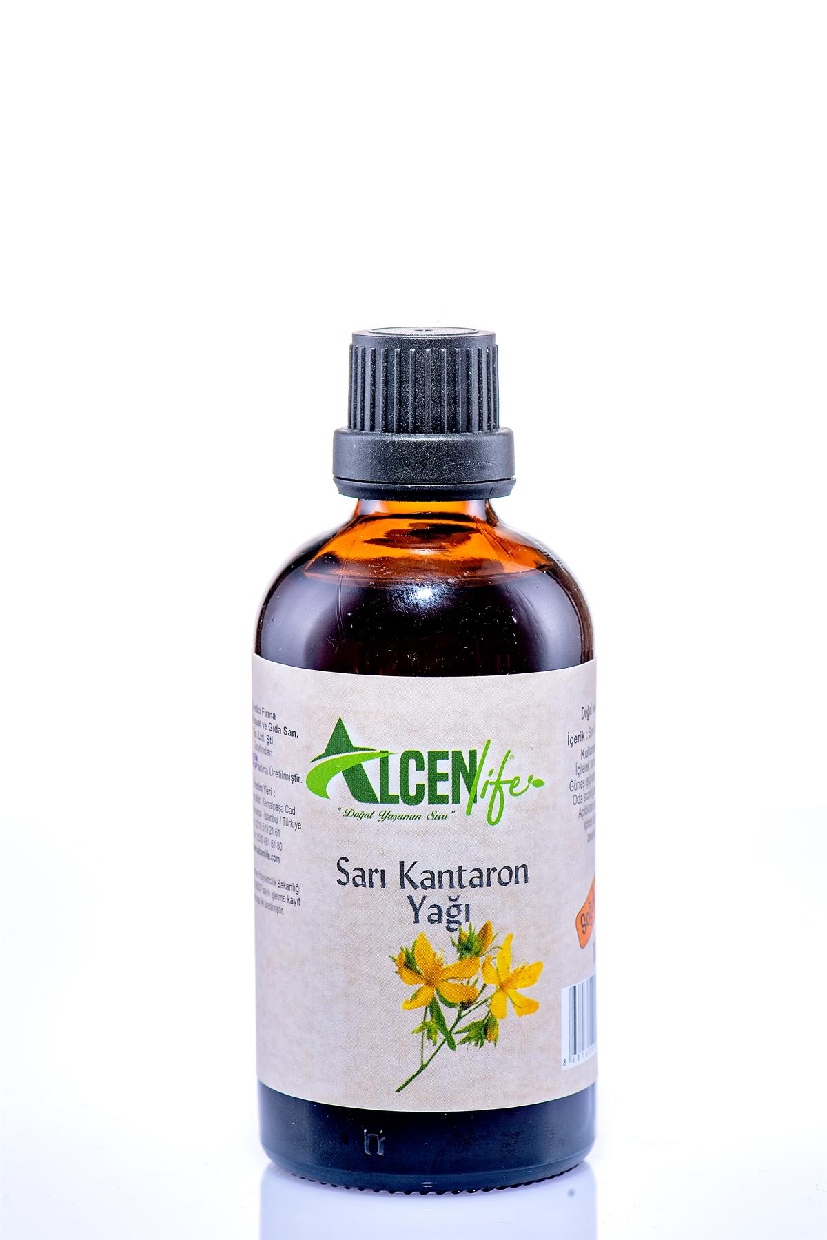 Alcenlife Sarı Kantoran Yağı 100 ML. Doğal Soğuk Sıkım