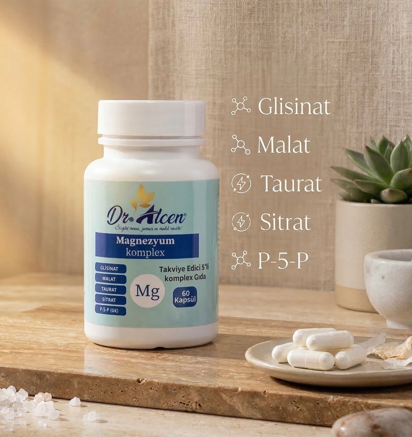 Dr.Alcen Magnezyum Complex (60 Kapsül)